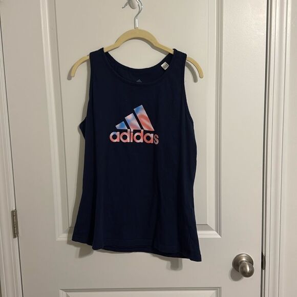 Navy Adidas Tank - Picture 1 of 3
